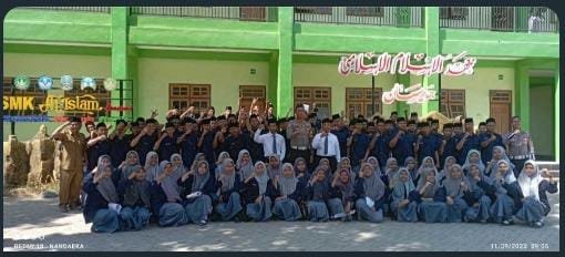 Kasatlantas Polres Ponorogo Lepas Prakerin SMK Al Islam