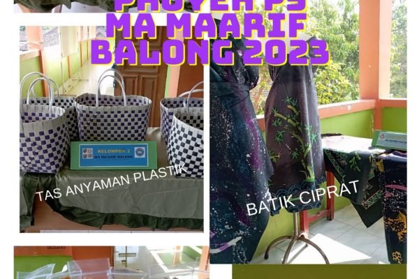 Teladani Ajaran Sunan Kudus, MA Ma’arif Balong Selenggarakan Gelar Pameran Hasil Karya Siswa