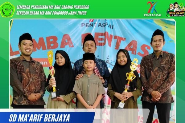 Membanggakan…! SD Ma’arif Ponorogo Raih Juara 1 CCAI di Pentas PAI Sekolah Dasar se-Ponorogo